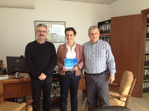 Michael I. Loizides and Xenia I. Loizidou, ISOTECH's Chairman and Director, receive the Green Office award from CYMEPA's Secretary General, Michael Ierides.